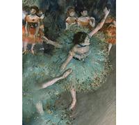 Uiujiij Diy Oil Painting Paint By Number Kits Edgar Degas Famous Painting The Green Dancer Acrylic Painting Kit For Adults Beginner