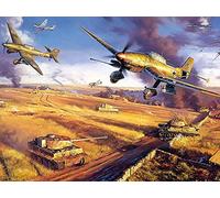 Uiujiij Diy Painting For Adults Retro Tank Military Aircraft Weapon World War II Paint By Number Kit On Canvas For Beginners 40 * 50Cm