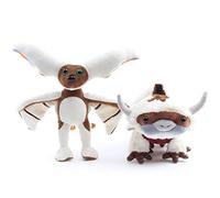 uiuoutoy 2 Pcs/Set Plush Toy Animals Soft Stuffed Cattle Bat Cute Doll Gift (Bison 45cm + Bat)