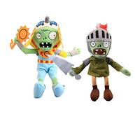 uiuoutoy 2 Pcs/Set Zombies Plushies Knight Zombie & Pharaoh Zombie Soft Stuffed Dolls Gift
