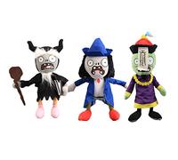 uiuoutoy 3 Pcs Zombies Plushies Magic Zombies Cosplay Chinese Zombie Blue Wizard Zombie Plush 30cm Soft Toys Dolls