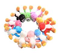 uiuoutoy Dragon Plush Pendant Keychains Keyrings Cute Plush Toys Purse Accessories 12cm 10 Pcs/Set