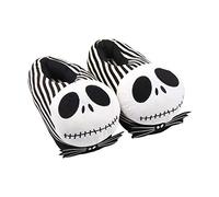 uiuoutoy The Nightmare Before Christmas Jack Skellington Soft Warm Plush Slippers Funny Unisex House Shoes (C)