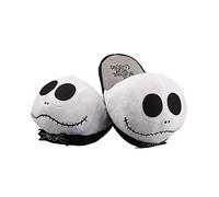 uiuoutoy Unisex Plush Slippers Jack Skellington The Nightmare Before Christmas Soft Warm Winter House Shoes Open Back White
