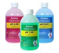 UIUZMAR pH Calibration Solution, pH 4.00/7.00/10.01 500ml Solution Each, pH Probe Buffer Calibration Solution with Container (30ml*3) for pH Meter, pH Tester, pH Monitor, pH Probe, pH Electrode