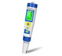 UIUZMAR pH Chlorine Tester for Hot Tub, Salt Chlorine Meter Pool, Spa Free Chlorine Tester Kit, 7 in 1 pH Chlorine Salt ORP TDS Meter for Aquarium, Salt water, Drinking Water, Fish Tank, Koi Pond