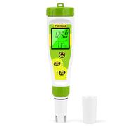 UIUZMAR pH EC Meter for Water Hydroponics PPM and pH Meter for Nutrients Measure pH PPM Conductivity Temperature DWC PH and EC PPM Water Tester for Nutrient Solution EC pH TDS Meter for Water System