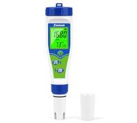 UIUZMAR pH Salt TDS Tester for Salt Water Aquarium, Pond Salinity Water Meter for Koi Tank, Swimming Pool, Digital 5 in 1 pH EC PPM Salt Temp Tester for Hydroponics, Reef Marine Tank, Drinking Water