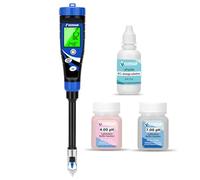 UIUZMAR Smart Soil pH and Temp Tester for House Plant, Soil pH Meter Digital for Hydroponic, Gardener Soil and Liquid pH Tester, 2 in 1 Lawn Soil pH Meter for Raised Garden Bed, Farms, Aquarium, Pool