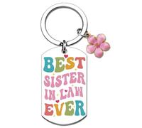 UIWIHHP Sister In Law Gifts from Sisters Cute Keychain Birthday Gifts for Sister In Law Wedding Gift Ideas Christmas Mothers Gift for Her