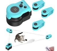 UIXENI Interactive Cat Toy for Indoor Cats, Cat Treadmill for Bored Kitten Play Chase Run Exercise Mental Stimulation, Auto/Manual Control DIY Mouse Hunting Toy