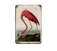 UIYTYBGAG American Flamingo Poster Tin Sign Vintage Metal Pub Club Cafe Bar Home Wall Art Decoration Poster Retro 8x12inch(20x30cm)