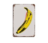 UIYTYBGAG Andy Warhol Banana Retro Poster Metal Tin Sign Chic Art Retro Iron Painting Bar People Cave Cafe Family Garage Poster Wall Decoration 8x12inch(20x30cm)