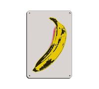 UIYTYBGAG Andy Warhol Banana Tin Sign Vintage Metal Pub Club Cafe Bar Home Wall Art Decoration Poster Retro 8x12inch(20x30cm)
