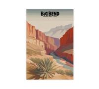 UIYTYBGAG Big Bend National Park Poster Canvas Poster Bedroom Decor Landscape Decor Gift 08x12inch(20x30cm)