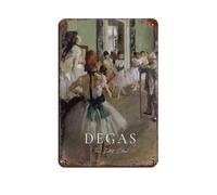 UIYTYBGAG Edgar Degas The Ballet Class Print Tin Sign Vintage Metal Pub Club Cafe Bar Home Wall Art Decoration Poster Retro 8x12inch(20x30cm)