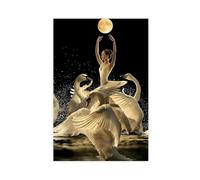 UIYTYBGAG Elegant Ballet Dancer And Swan Canvas Poster Bedroom Decor Landscape Decor Gift 12x18inch(30x45cm)
