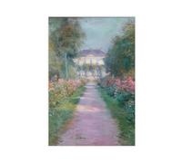 UIYTYBGAG French Countryside Monet Style Canvas Poster Wall Art Print Picture Paintings 24x36inch(60x90cm)