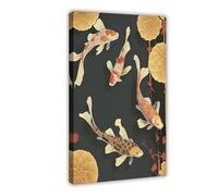 UIYTYBGAG Japanese Carp Poster. Canvas Poster Wall Art Print Picture Paintings 24x36inch(60x90cm)