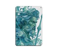 UIYTYBGAG Poseidon God of The Sea Retro Poster Metal Tin Sign Chic Art Retro Iron Painting Bar People Cave Cafe Family Garage Poster Wall Decoration 8x12inch(20x30cm)