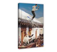 UIYTYBGAG Vintage Skiing Poster Canvas Poster Bedroom Decor Landscape Decor Gift 16x24inch(40x60cm)