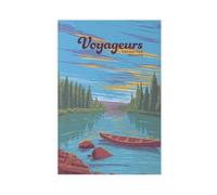 UIYTYBGAG Voyageurs National Park Canvas Poster Bedroom Decor Landscape Decor Gift 24x36inch(60x90cm)