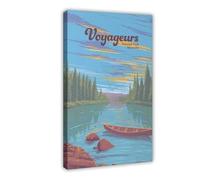 UIYTYBGAG Voyageurs National Park Canvas Poster Wall Art Print Picture Paintings 16x24inch(40x60cm)