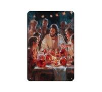 UIYTYBGAG Wedding at Cana Retro Poster Metal Tin Sign Chic Art Retro Iron Painting Bar People Cave Cafe Family Garage Poster Wall Decoration 8x12inch(20x30cm)
