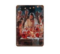UIYTYBGAG Wedding at Cana Retro Poster Metal Tin Sign Chic Art Retro Iron Painting Bar People Cave Cafe Family Garage Poster Wall Decoration 8x12inch(20x30cm)