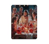 UIYTYBGAG Wedding at Cana Retro Poster Metal Tin Sign Chic Art Retro Iron Painting Bar People Cave Cafe Family Garage Poster Wall Decoration 12x16inch(30x40cm)