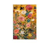 UIYTYBGAG Wildflower Meadow Digital Canvas Poster Bedroom Decor Landscape Decor Gift 12x18inch(30x45cm)