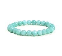 UJEDFHV beaded bracelets Natural Stone Beads Bracelet Crystal Quartz Gem Bangles Women Men Jewelry(6mm,Grey)