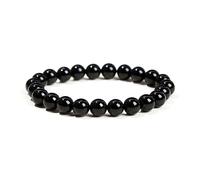 UJEDFHV beaded bracelets Natural Stone Beads Bracelet Crystal Quartz Gem Bangles Women Men Jewelry(8mm,Grey)