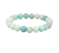 UJEDFHV beaded bracelets Natural Stone Bracelet Crystal Round Loose Bead Elastic Stretch Bangle For Women Men Jewelry(6MM_COLOR1)