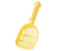 UJEDFHV Cat Litter Scoops 2pcs Plastic Large Cat Litter Scoop | With Fine Holes Long Handle, Sifter Scooper For Tofu Clumping Pet Cleaning(Yellow)