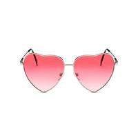 UJEDFHV Heart shaped sunglasses Vintage Heart Sunglasses Women Candy Color Gradient Sun Glasses Outdoor Goggles Party for Party(04 Gold-GradientRed)