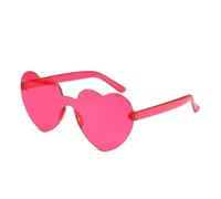 UJEDFHV Heart shaped sunglasses Women Heart Shaped Effects Glasses Watch The Lights Change To Shape At Night Diffraction Female Sunglasses for Party(Black-B)