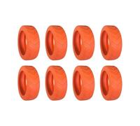 UJEDFHV Luggage Wheel Covers Silicone Luggage Wheels Protector Suitcase Parts Axles Reduce Wheel Wear Protection Cover Anti Noise with Silent Sound for Travel Carry On Luggage Suitcases (Orange)