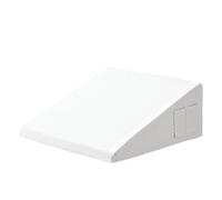 UJEDFHV Memory Foam Pillow 1pc Memory Foam Wedge Pillow - Enhanced Sleep Support For Surgery Recovery, Ideal Leg Elevation & Acid Reflux Relief(White Grey,24inx24inx7.5in)