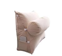 UJEDFHV Memory Foam Pillow Memory Foam Pillow Bed Wedge Pillow With Adjustable Neck Pillow Throw Cushions Backrest Back Support Pillow For Sofa Bed Sleeping Reading Gaming(Beige,60x50x20cm)