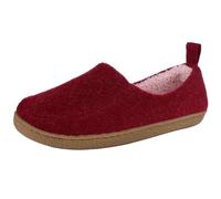 UJEDFHV Mens Slippers Winter Plush Slippers For Women Men Furry Felt Home Cotton Shoes Thick Soft Indoor Non Slip(Wind Red,37-38(9-9.2inch))