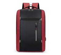 UJEDFHV School Backpack School Backpack Waterproof Oxford Laptop For Men USB Charging Business Travel High Capacity(Red)