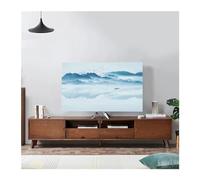 UJEDFHV TV Cover Landscape Elastic Force Television Hood TV Dust Cover Cloth 32-75 Inch Simple and Modern Chinese Style(11,52-60 inch)