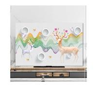 UJEDFHV TV Cover TV Cover Dust Cover Cover Towel 43 Inch 55 Inch 50 Inch 65 Inch Hanging LCD Cover Multi-size Universal Decoration(09,65inch(151x92cm))