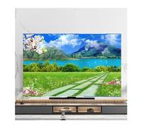 UJEDFHV TV Cover TV Cover Dust Cover Cover Towel 43 Inch 55 Inch 50 Inch 65 Inch Hanging LCD Cover Multi-size Universal Decoration(06,65inch(151x92cm))