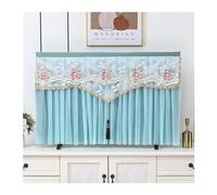 UJEDFHV TV Cover TV Hood Dust-proof cover Towel Household Hanging TV Universal Cover Dust Cover For Detachable TV Cover(Green,47-52 inches)