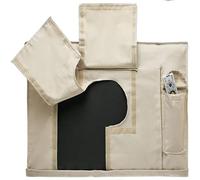 UJEDFHV TV Cover Weatherproof Dust-proof Outdoor TV Cover Beige Compatibility 22 "- 65" TV Protect TV Screen Garden Patio Outdoor TV Cover(Beige,40-42)