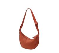 UJEDFHV Women's Nylon Hobo Nylon Zipper Crossbody Bag For Men Women Crescent-shaped Dumpling Under The Armpits for Everyday(Orange)