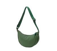 UJEDFHV Women's Nylon Hobo Nylon Zipper Crossbody Bag For Men Women Crescent-shaped Dumpling Under The Armpits for Everyday(Green2)