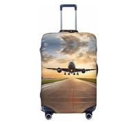UJHBGTYVCX Airplane Universal Suitcase Cover â€“ Stylish Protective Bag Cover for Travel & Business Luggage â€“ Double-Sided Print Design with Elastic Material